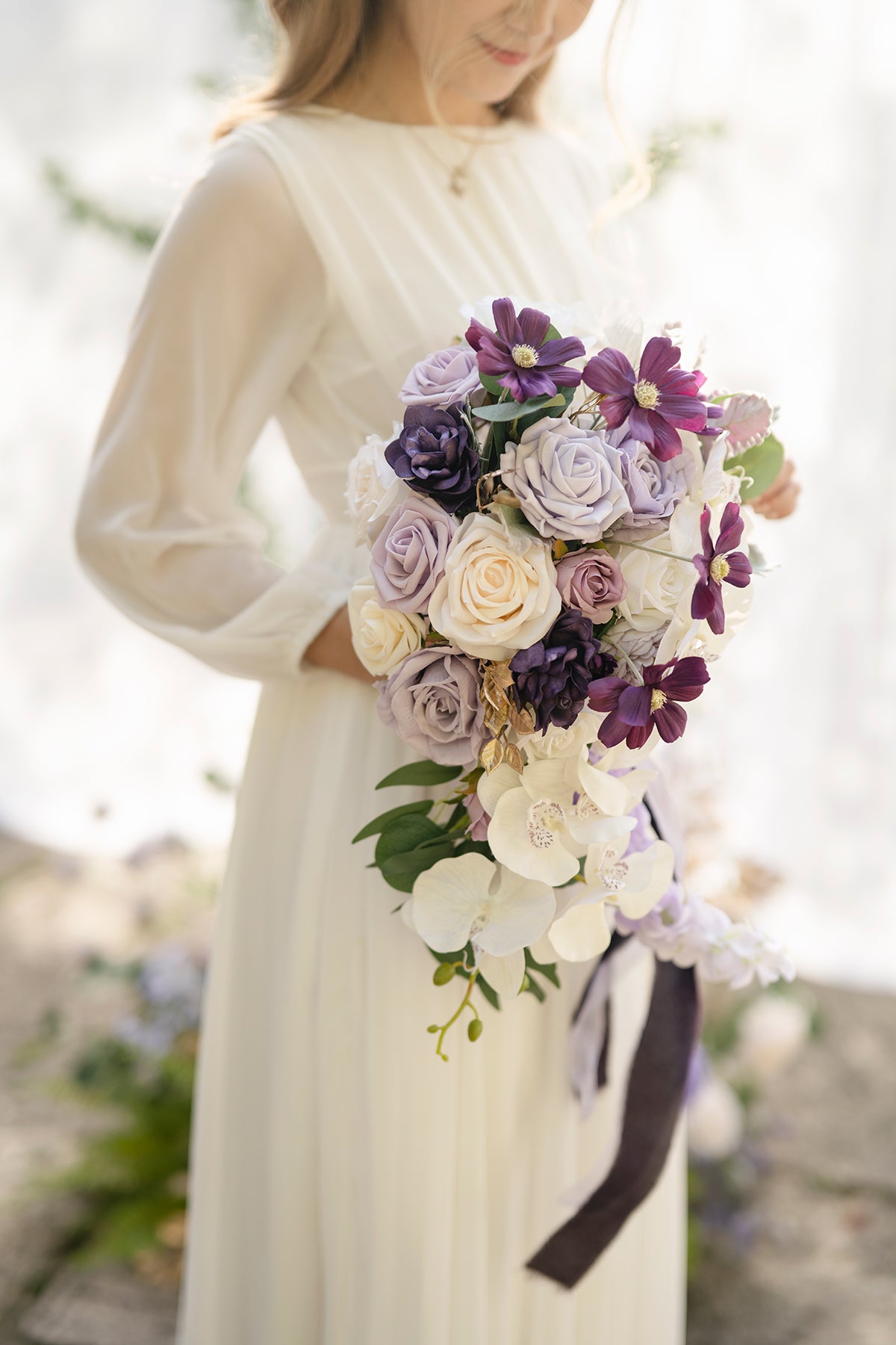lilac and gold wedding dress Gatlin Collection #2021169