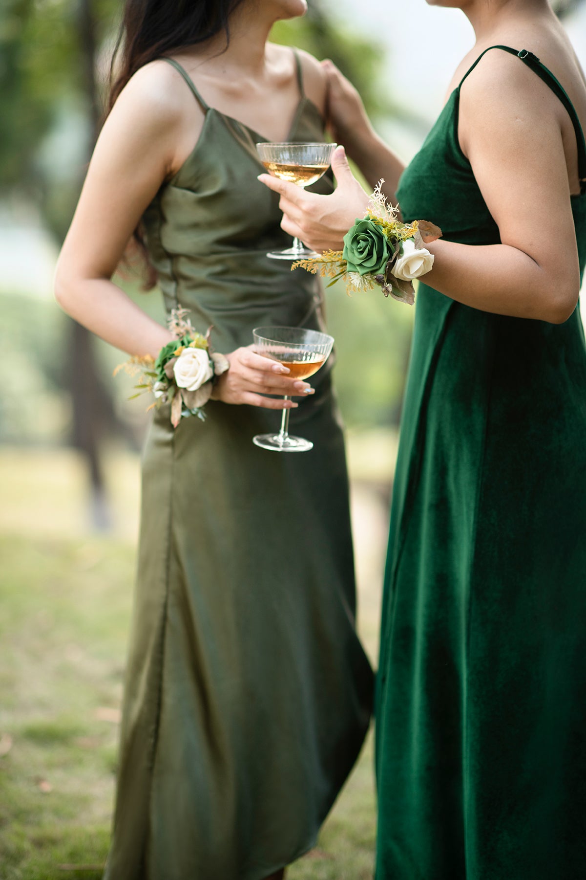 slim fit dress slacks Emerald Corsage And Boutonniere main image 0