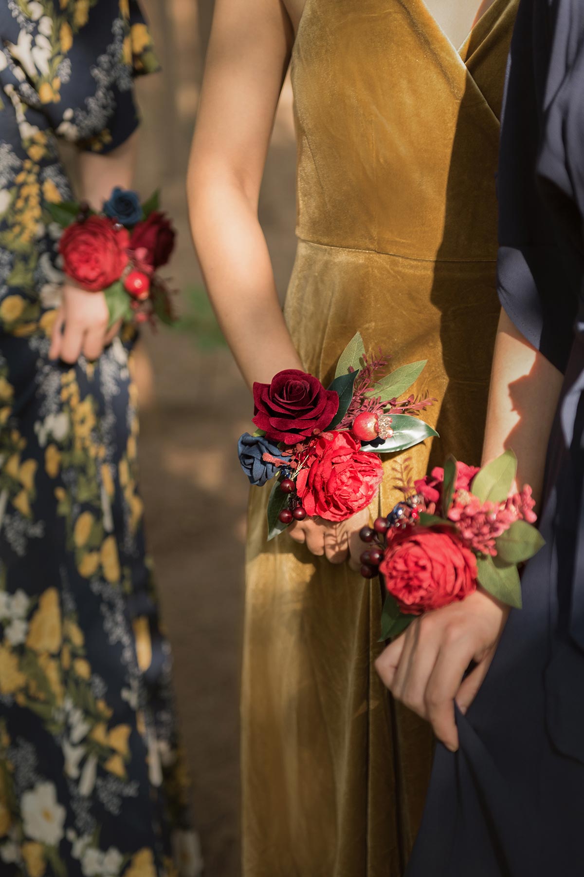 corsage for a burgundy dress Dried Flower Boutonniere Burgundy With Dusty Rose