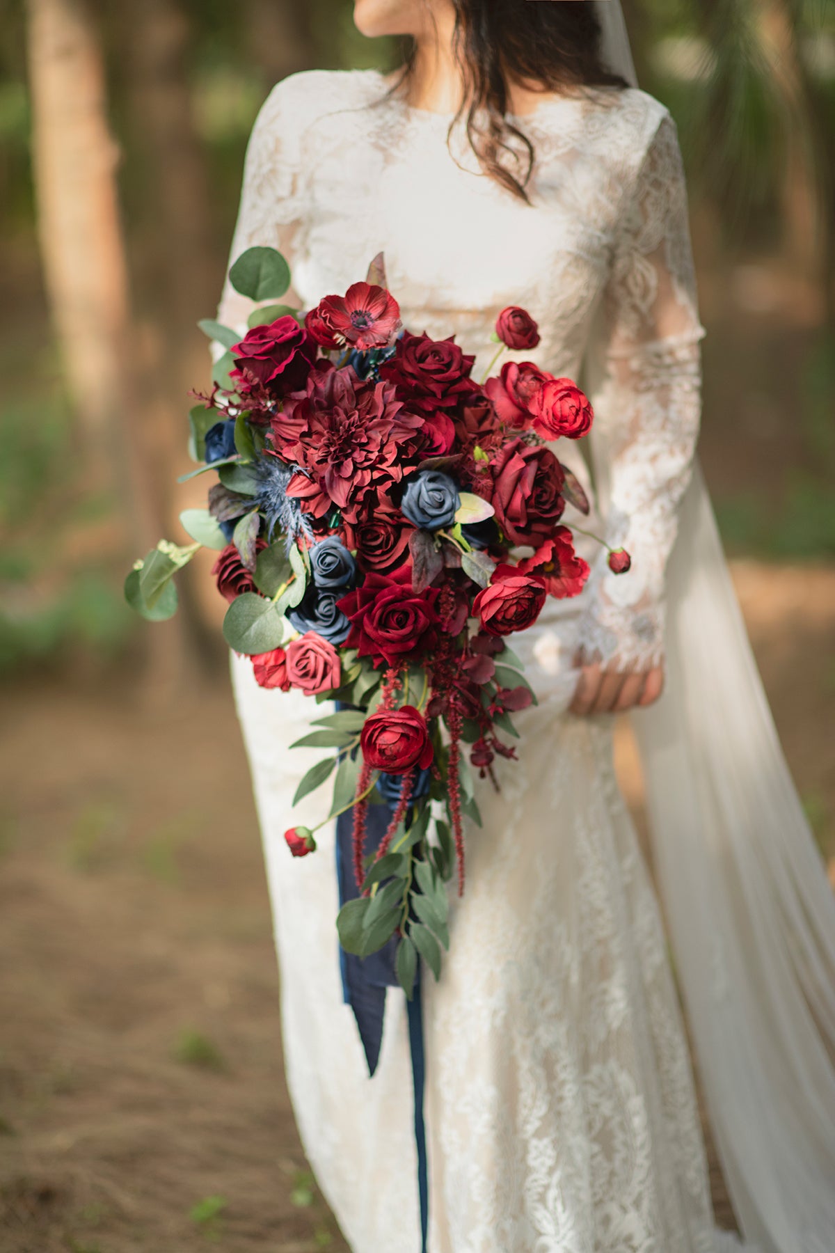 burgundy bridesmaid dress bouquet Burgundy V-Neck Chiffon Long Bridesmaid Dress  FancyVestido